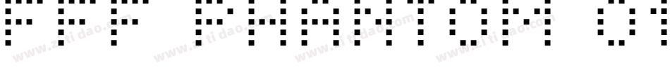 FFF Phantom 01字体转换